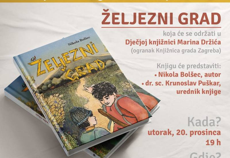 Promocija romana ''Željezni grad'' u Dječjoj knjižnici Marina Držića