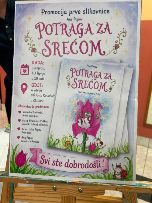 Održana promocija slikovnice ''Potraga za srećom'' mlade Ane Popov