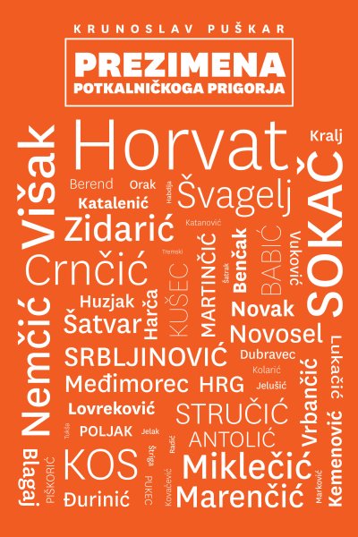 Krunoslav Puškar / Prezimena potkalničkoga Prigorja, Knjige