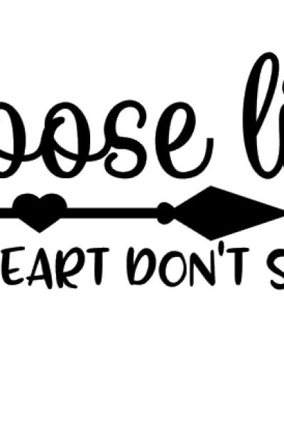 Choose life / Pro-life naljepnica pravokutna, Giftshop