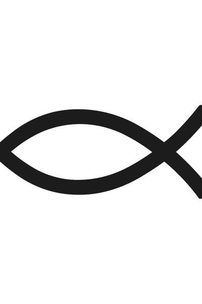 naljepnica / Riba - crna, Giftshop