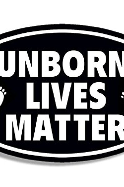 Unborn lives matter / Pro-life naljepnica ovalna, Giftshop